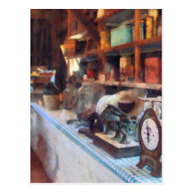 General Store With Scales Postcard