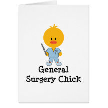 General Surgery Chick Greeting Card