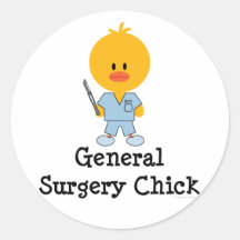 General Surgery Chick Stickers
