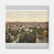 General view, Brunswick (i.e., Braunschweig), Germ Fridge Magnet