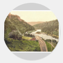 General view, I., Symonds Yat, England classic Pho Round Stickers