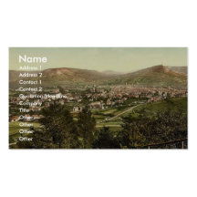 General view, Jena, Thuringia, Germany classic Pho Business Card Template