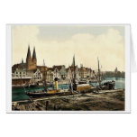 General view, Lubeck, Germany classic Photochrom Greeting Card