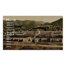 General view of the Campo Santo, Genoa, Italy vint Business Cards