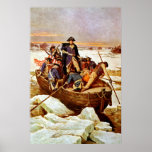 General Washington Crossing The Delaware River Print