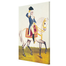 General Washington on a White Charger, c.1835 Stretched Canvas Prints