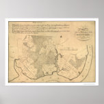 General Washington's Farm Mt Vernon Map 1801 Posters