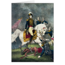 General William H. Harrison  at the Battle cards