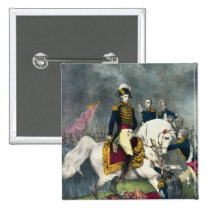 General William H. Harrison  at the Battle buttons