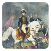 General William H. Harrison  at the Battle stickers