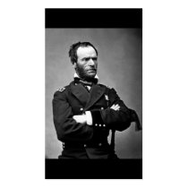 General William Tecumseh Sherman, 1865. Business Card Templates