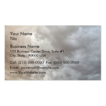 Generic cloud cover business cards