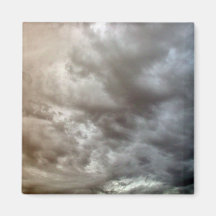 Generic cloud cover refrigerator magnets