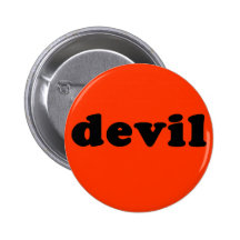 Generic DEVIL T-shirt Pinback Buttons
