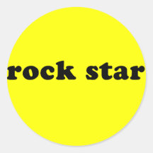 Generic ROCK STAR T shirt Stickers
