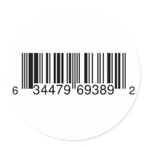 Generic UPC Symbol for CD Sales Stickers