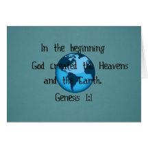Genesis 1:1 card