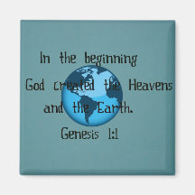 Genesis 1:1 fridge magnets