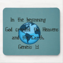 Genesis 1:1 mouse pad
