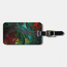 Genesis Abstract Art Address Travel Bag Tags