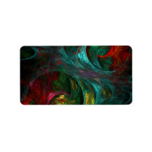 Genesis Abstract Art Custom Address Label