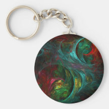 Genesis Abstract Art Keychain