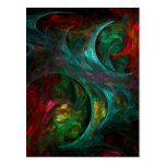 Genesis Abstract Art Postcard