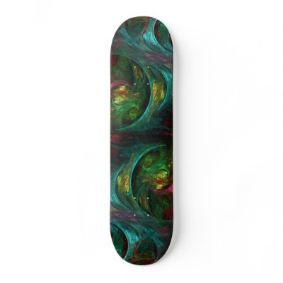 Genesis Abstract Art Skateboard by OniArts