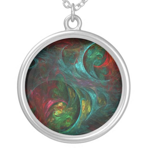 Genesis Abstract Silver Necklace