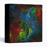 Genesis Blue Abstract Art Binder