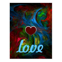 Genesis Blue Love Postcard