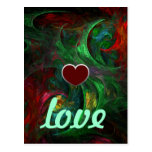 Genesis Green Love Postcard