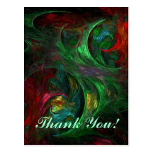 Genesis Green Thank You Postcard