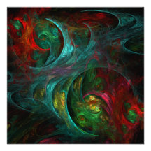 Genesis Nova Abstract Art Invitation