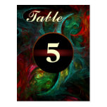 Genesis Table Number Postcard