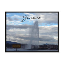 geneva jet d'eau postcards