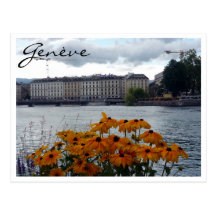 geneva lake floral post card