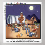 Génie de pot de café posters