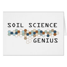 Génie de science du sol carte de vœux