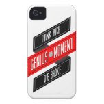 Genius Moment "Think RIch" iPhone 4 Case - Blk/Red