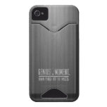 Genius Moment Woodgrain iPhone 4/4S Case (iD/CC) Iphone 4 Id Covers
