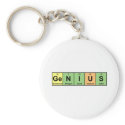 Genius - Periodic Table of Elements Products keychains