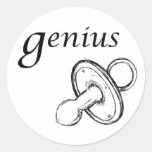 Genius Round Sticker