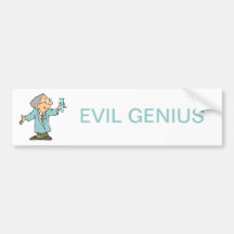 Genius Scientist Experiment Success Bumper Stickers