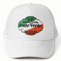 Genova Conte Verde Luggage Label Hats