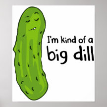 Genre de pickle à l'aneth d'affaire affiches