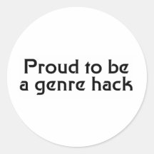 Genre Hack Round Sticker