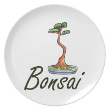 Gens de lettres des textes de bonsaïs graphiques assiettes