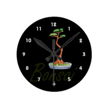 Gens de lettres des textes de bonsaïs graphiques horloges murales