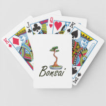 Gens de lettres des textes de bonsaïs graphiques jeux de cartes